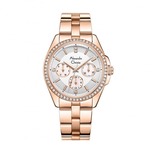 Alexandre Christie AC 2949 Rosegold White New BFBRGMS